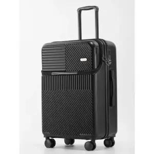 탑오픈캐리어 오픈탑 캐리어 기내용 A. 화이트 반개방형 컵홀더 포함 22인치