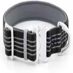 플루투스 반려동물 반사견 목걸이와 항공 알루미늄 버클 편안함 경량 헤비 듀티 나일론 강아지 소형