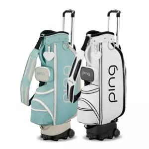 [정품] 핑 스포티 PL 여성 휠 캐디백 Sporty PL_화이트 색상