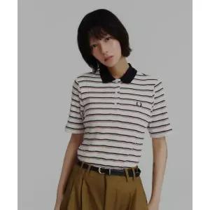 [매장정품] 프레드페리 FRED PERRY [Womens] 스트라이프 립 폴로 셔츠 - 실키피치 AFPF2519189-R33 317290