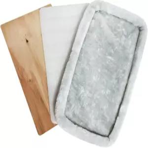 미스터 피넛의 합판 베이스가 있는 플래티넘 시리즈 반려동물 캐리어 인조 플리스 패드17X10