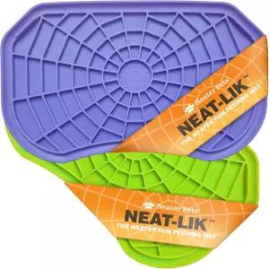 깔끔한 반려견 핥기 매트 고양이 강아지용 불안과 지루함 감소 땅콩버터 슬로우 피더 인터랙티브 간식 패드