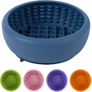 도그 핥기 볼 주리누아 논슬립 슬로우 피더 산만함을 위한 농축 매트 불안 간식 디스펜서 냉동고 BPA 프리