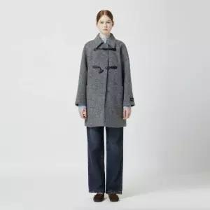 CC콜렉트 헤어리 토글 장식 하프코트 C254MSG021 350453