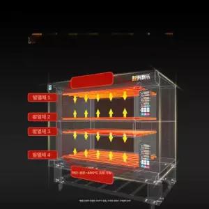 피자 화덕 기계 피자굽는기계 스토브 데크오븐 스마트 메모리 1층 1판