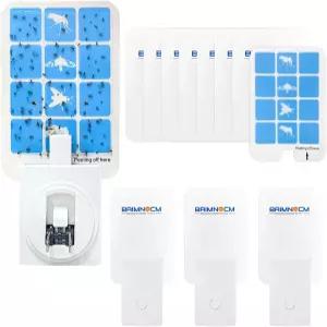 블루 라이트 버그 캐처 실내 플러그인 집용 그낫 트랩 초파리 나방 및 모기용 파리 날아다니는 곤충 4개의