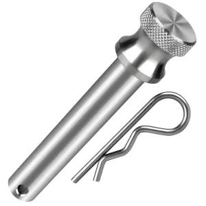 트레일러 히치 핀 스테인리스 스틸 2인치 또는 2.5인치 리시버에 적합한 5/8인치 클립 - 잠금 있는