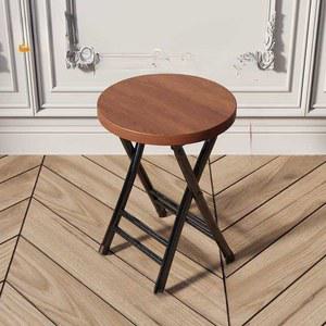 접이식 스툴 우드 간이 공간 보조 의자 사이드 절체 라운드 활용 프레임