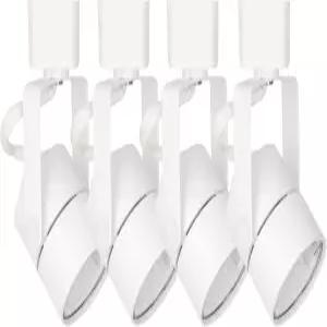 SHILIHE MR16 GU10 헤일로 트랙 조명 헤드(전구 없음) ETL 목록 화이트 4Pack