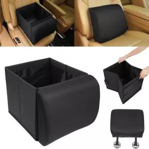 미쿠파 카시트 정리함 및 요추 지지대 탈착식 등받이 베개가 있는 33L 접이식 앞좌석 뒷좌석 SUV 오토 트럭