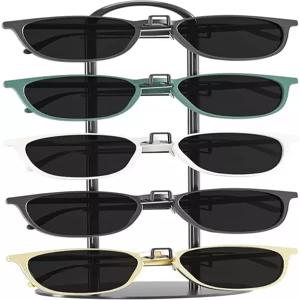 금속 선글라스 정리함 안경 홀더 보관 랙 프레임 5쌍 1 블랙