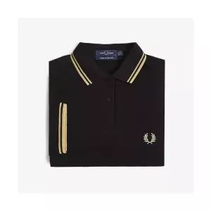 [매장정품] 프레드페리 FRED PERRY [G12] 여성 트윈 팁 셔츠 - 블랙샴페인 G12-157 Made In England AFPF25