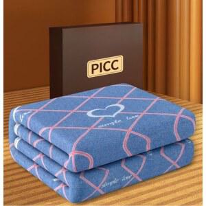 전기 장판 온도조절 겨울 가족용 방한 레드스트라이프 150x120 아이방 침실