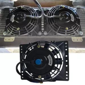 6인치 슬림 650CFM 라디에이터 냉각 팬 범용 풀 12V 80W 직접 교체 전기 마운트 키트 포함