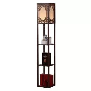 3단 선반조명 인테리어 플로어램프 심플브라운12W 한옥