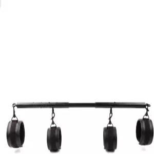 스프레더 바 헤비 듀티 스테인리스 스틸 확장형 홈 짐 4개의 퍼리 퍼플 조절 스트랩 스포츠 보조 트레이닝