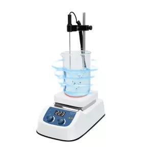 ONiLAB 8050122211 550C 자기 핫플레이트 교반기 최대 가열 온도 550°C 속도 1500rpm 흰색 유리 세라믹