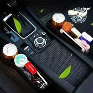 [콩심팥심]차량용 기름떼 방지 다용도 정리함 컵홀더