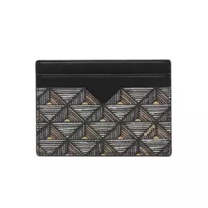 [노티그] 피라미드패턴 2단 카드지갑 블랙_OKF1ACP5102K1
