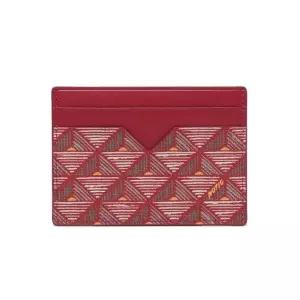 [노티그] 피라미드패턴 2단 카드지갑 레드_OKF1ACP5102R1