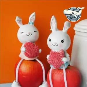 [골드스마일]사랑스러운 하트토끼 테이블 장식 인테리어 소품