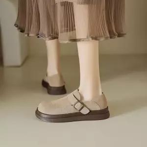 EAMT 여자 하이탑 가을 통굽 쿠셔닝 로퍼 플랫 슈즈 구두 단화 YJ3