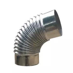 난로연통 연탄 엘보 화목 보일러 연통 스테인레스 J. 11.4cm 굴뚝 고정 클립 3개