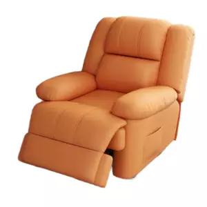 무중력 전동 리클라이너 마사지 흔들 안락의자 쇼파 1인용 A. 라이트럭셔리오렌지 수동 조절-모든 기능 없음