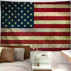 성조기 패브릭 터 가림막 대형 레트로 태 트리 올드 1 유니크 빈티지 클래식 홈데코 95x70cm