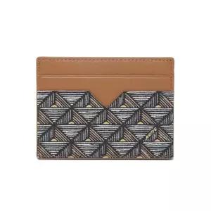 [노티그] 피라미드패턴 카드지갑 브라운_OKF1ACP5101W1