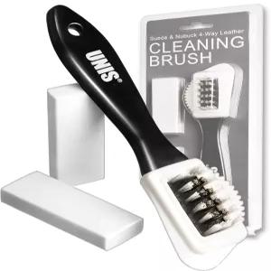 스웨이드 누벅 가죽 4방향 청소 케어 브러시 슈 부츠 클리너 필수 키트 지우개 2개 추가 포함