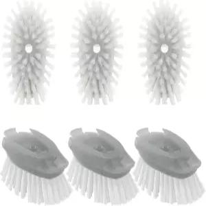 비누 디스펜싱 접시 브러시 리필 강철 6팩 교체 헤드