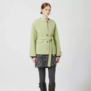 CC콜렉트 칼라리스 벨티드 핸드메이드 숏 코트 C254MSG505 350856