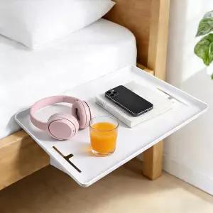 기숙사 방 2층 침대 및 탑 대학 필수품 옆 캐디 테이블 정리함 로프트 나이트스탠드 장식용 MKRBJ 선반