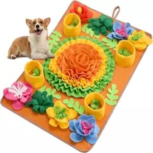 개를 위한 Avont 스너플 매트 스니핑 활동 인터랙티브 먹이 퍼즐 슬로우 피더 강아지 고양이 반려동물