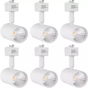 단일 회로 J 타입 트랙 조명 레일 천장 스포트라이트와 호환되는 Mirrea LED 헤드 액센트 작업 벽 미술