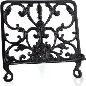 몰리구 주조 철 요리책 스탠드 레시피 북 홀더 사진 앨범용 디스플레이 태블릿