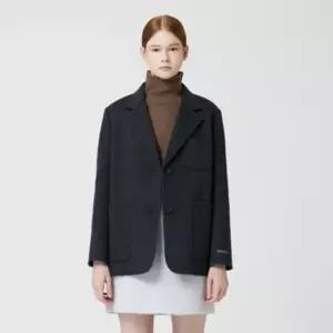 CC콜렉트 테일러드 싱글 핸드메이드 하프 코트 C254MSG156 350966