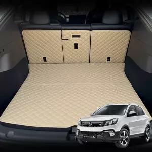 [콩심팥심]가죽 퀼팅 코란도C 전용 등커버 트렁크매트 세트