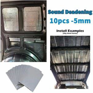 10 시트 사운드 데드너 단열 매트 자동차 밴 프루핑 데드닝 절연 후드 사일런트 5mm