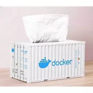 컨테이너 모형 미니어쳐 티슈 화장지 휴지 케이스 화이트 도커 티슈