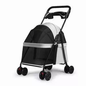 [JHQSR7QJ_52CM]애견 유모차 고양이 산책 외출용 접이식 (30346608A)