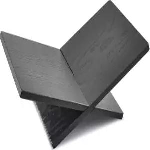 혼게비아 견고한 나무 책꽂이 크로스 프레임 블랙 오크 전시 및 독서를 위한 열린 미술 성경 요리책 이젤