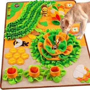 반려견용 스너플 매트 40인치 X 27인치 대형 사료 반려동물 냄새 코 작업 속도가 느린 피더 인터랙티브