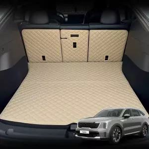 [콩심팥심]가죽 퀼팅 더 뉴 쏘렌토 MQ4 등커버 트렁크매트 세트