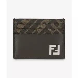 FENDI FF 스퀘어 카드 홀더 - 브라운 / 7M0164AFF2F1Q1C 2089409