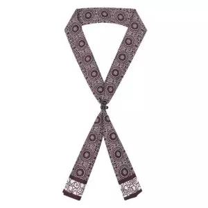 [노티그] 실크100 패턴 롱 스카프 레드_OMG1ACSC104R2