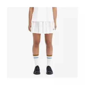 [매장정품] 프레드페리 FRED PERRY [Womens] 레이스 테잎 플리츠 스커트 - 스노우화이트 AFPF241E105-129 3