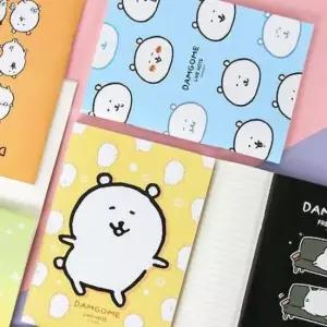 [문구] 담곰이 중철 라인 노트 4P 캐릭터 귀여운 유선 공책