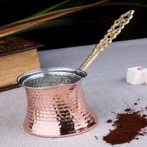 모카포트 주전자터키 전통 빈티지 인용 수제 그리스어